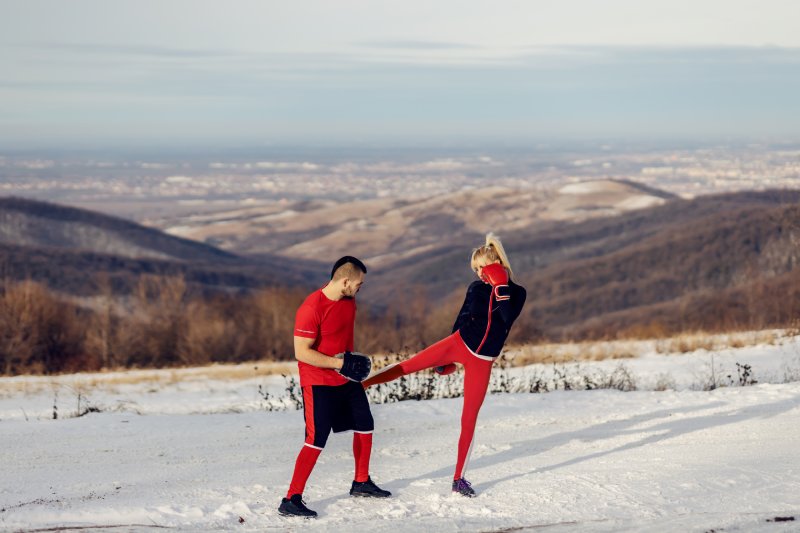 Kışın dışarıda spor yapmak